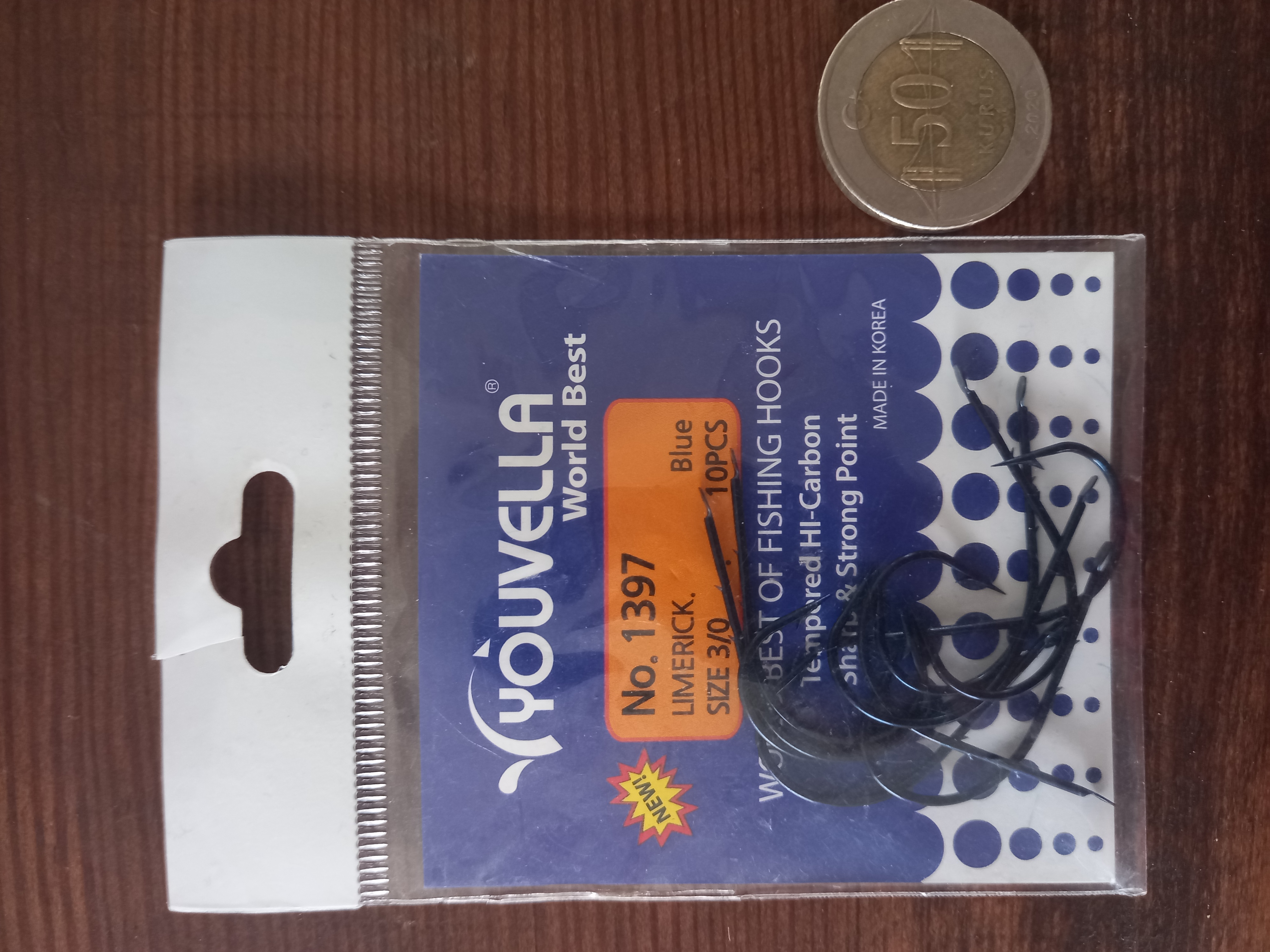 YOUVELLA 1397 BLUE NİKEL NO:3/0 İĞNE 10 lu PAKET 