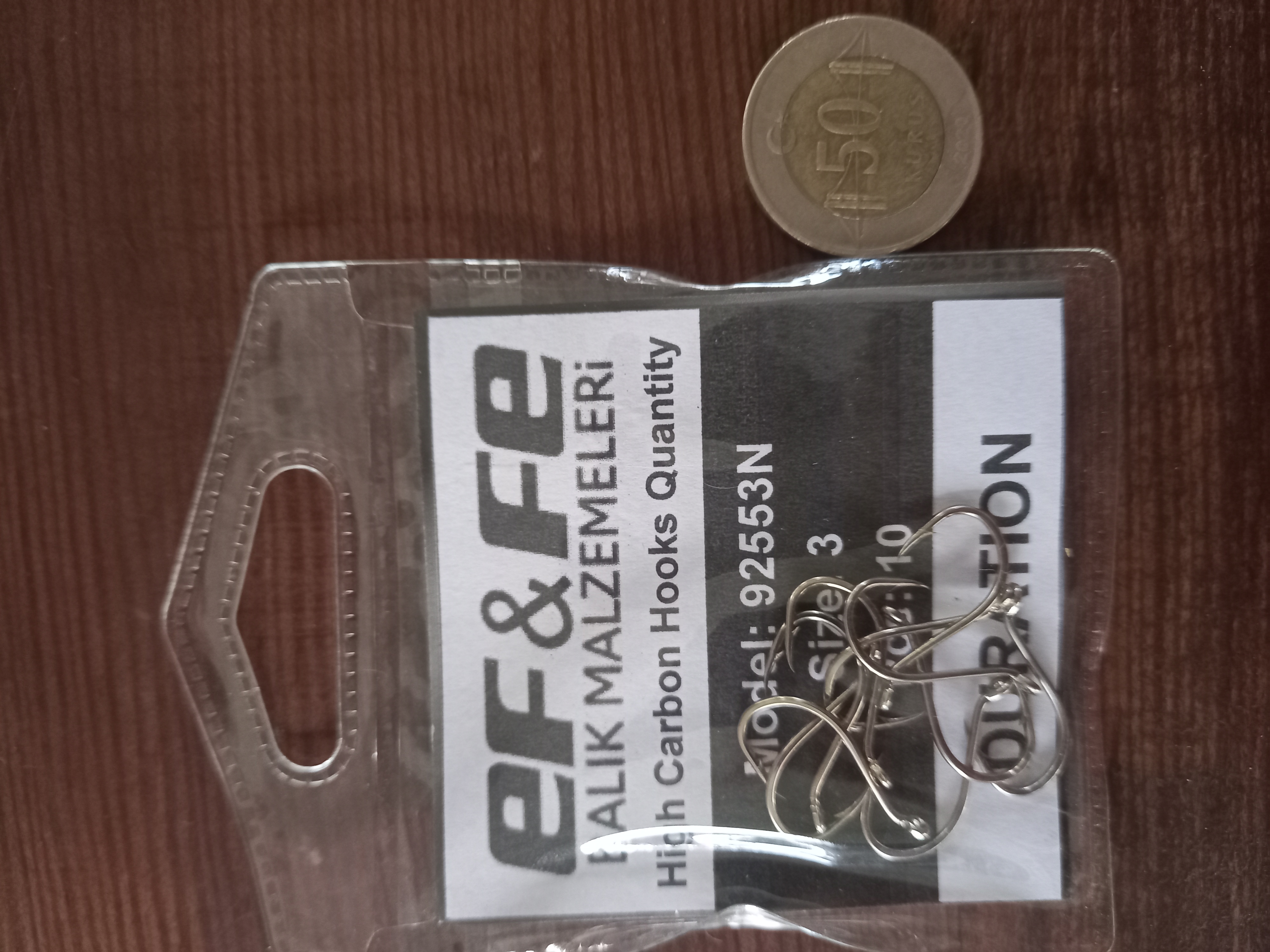 EF-FE DURATION 92553N NİKEL NO:3 DELİKLİ İĞNE 10 lu PAKET