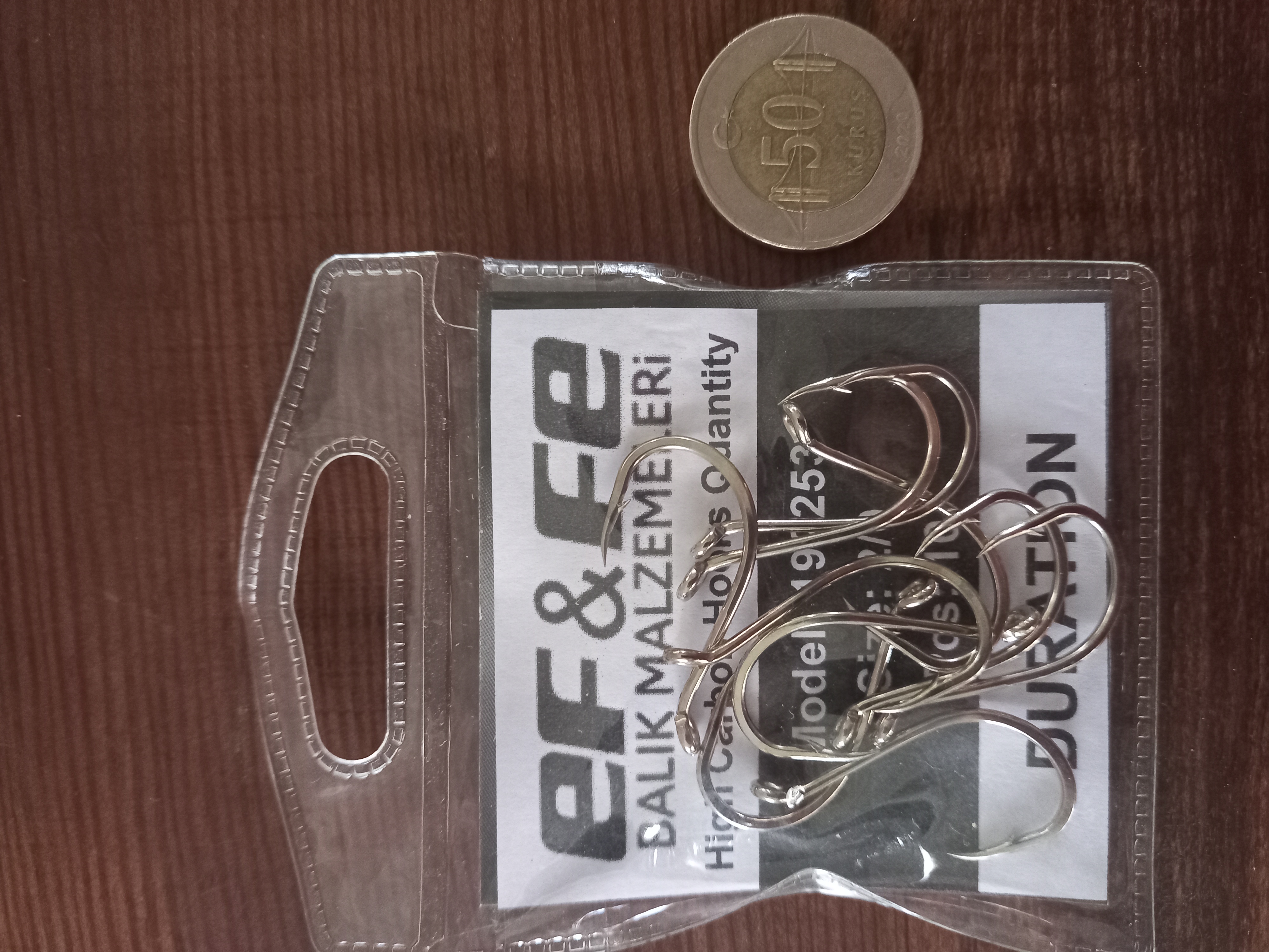 EF-FE DURATION 192553N NİKEL NO:2/0 DELİKLİ İĞNE 10 lu PAKET 