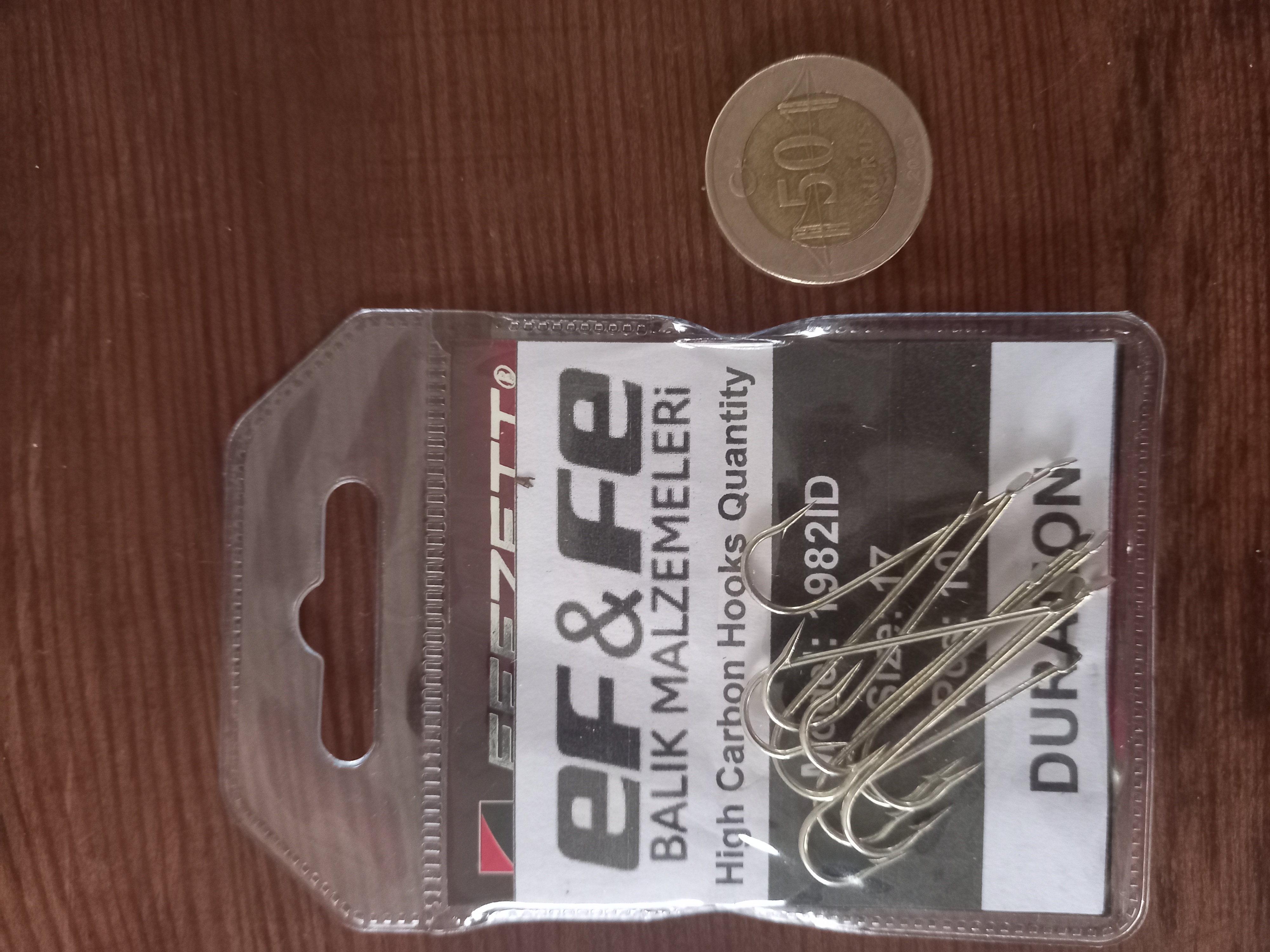 EF-FE DURATION 1982ID NİKEL UZUN PALA NO:17 İĞNE 10 lu PAKET 