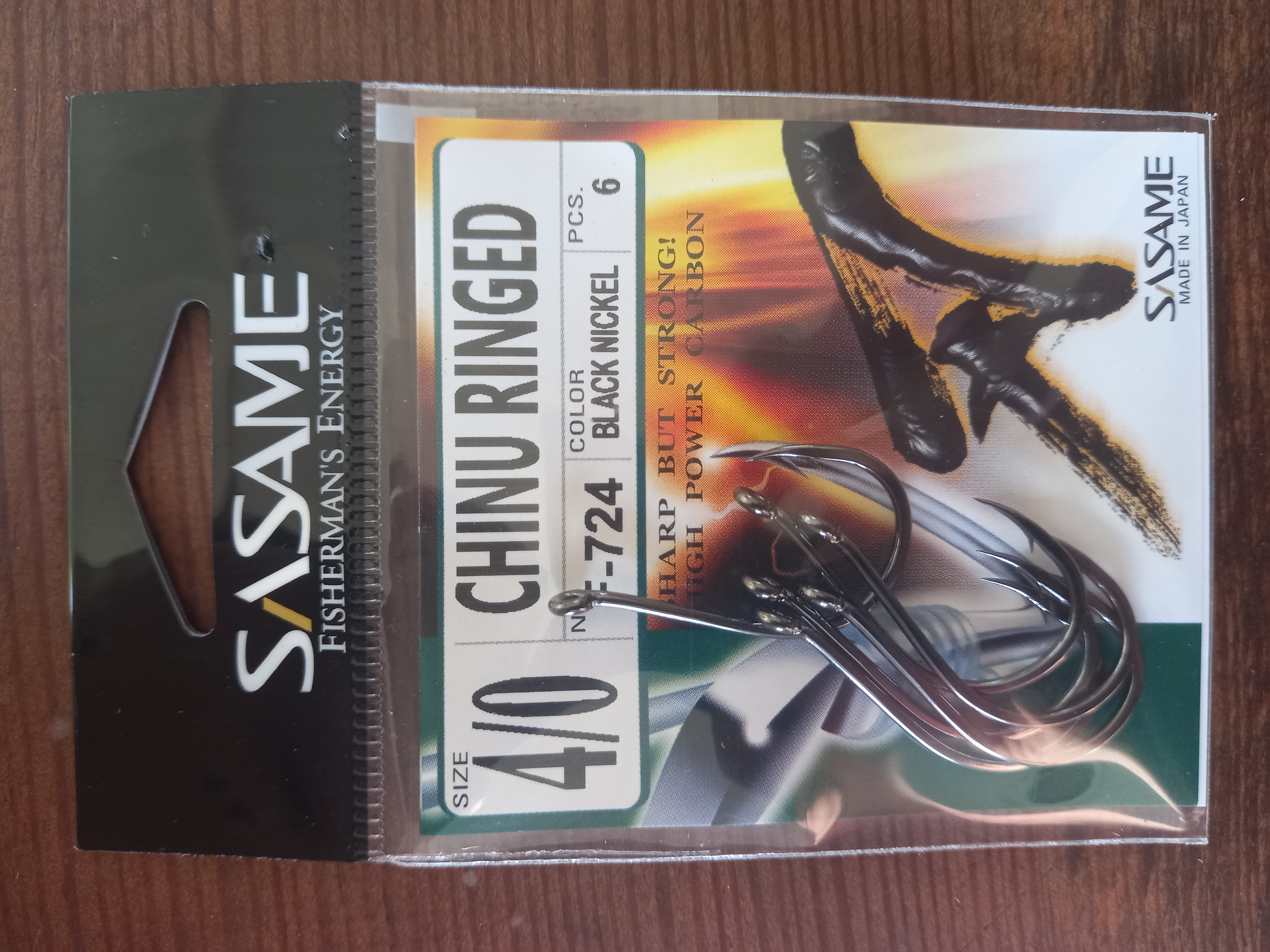 SASAME CHINU RINGED F-724 BLACK NIKEL NO:4/0 DELİKLİ İĞNE 6 lı PAKET 