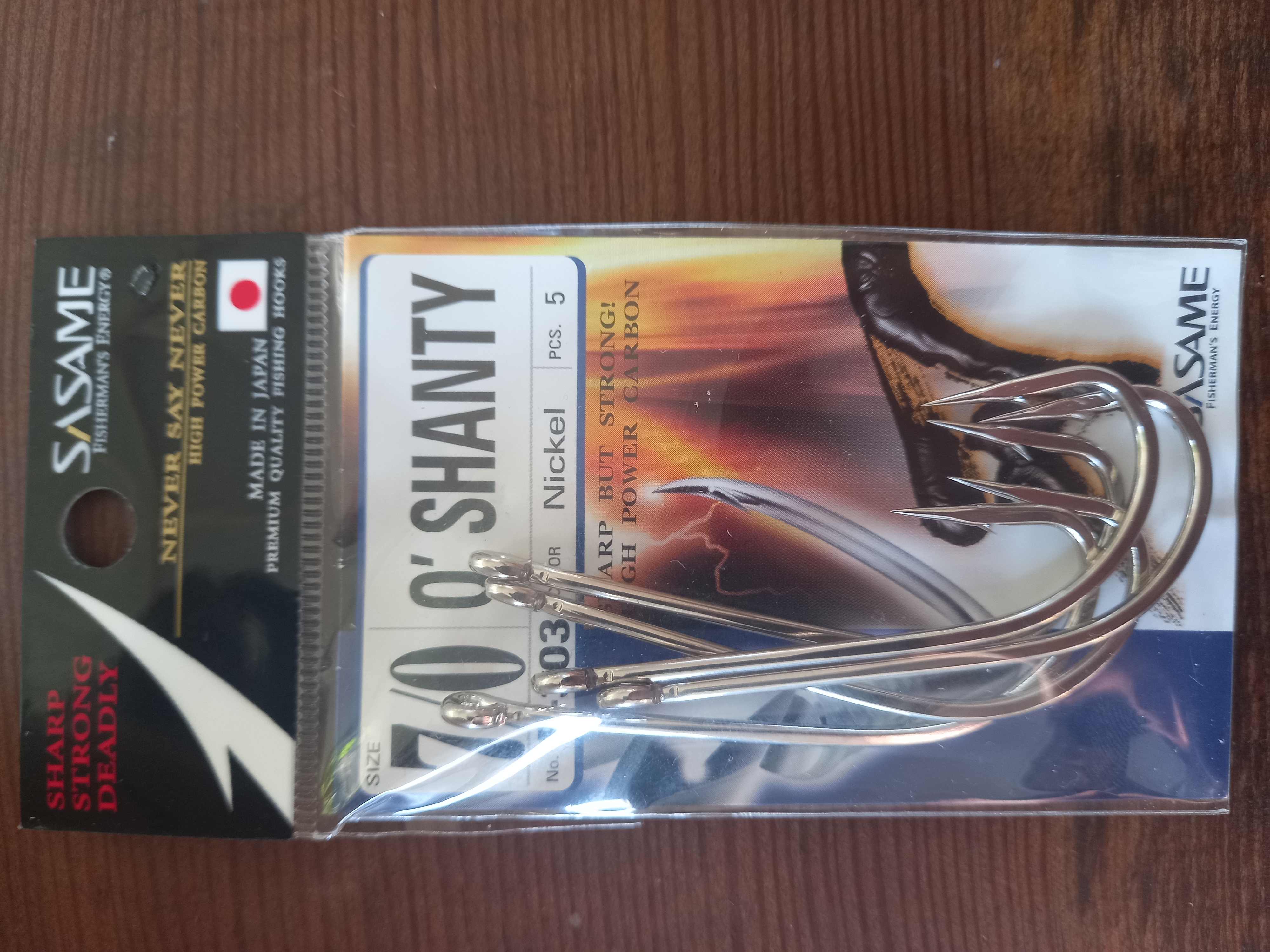 SASAME O'SHANTY F-303 NIKEL NO:7/0 DELİKLİ İĞNE 5 li PAKET 